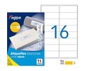 Agipa ΕΤΙΚΕΤΕΣ Α4 ΛΕΥΚΕΣ 1600 multi usage ΣΤΡΟΓΓ.ΓΩΝΙΕΣ 99,1X33,9 mm  ΚΟΥΤΙ 100φ