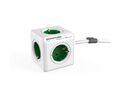 Allocacoc® PowerCube | Extended| Πολύπριζο 5 θέσεων – Πράσινο – 1306GN/DEEXPC