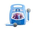eKids Frozen 2 Bluetooth MP3 Boombox Karaoke & Ασύρματο Μικρόφωνο για παιδιά και εφήβους με ενσωματωμένη μουσική, φωτισμό, Sound Effects (FR-553) (Γαλάζιο/Λευκό)