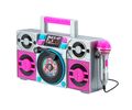 eKids LOL! Surprise Remix Boombox Karaoke & Μικρόφωνο για παιδιά με ενσωματωμένη μουσική, φωτισμό, Sound Effects (LL-115)  (Μωβ/Ασημί)