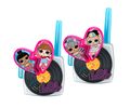 eKids LOL! Surprise Remix Σετ 2 Walkie Talkies για παιδιά & ενήλικες με ενσωματωμένο μεγάφωνο και εμβέλεια 150 μέτρων (LL-207) (Ροζ/Μαύρο/Γαλάζιο)
