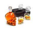 The Source Skull Decanter Σετ Ποτού 5 Τεμαχίων και δίσκος σε σχήμα κρανίου