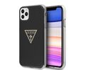 Guess “Metallic Triangle Glitter Logo Collection” Θήκη προστασίας από σιλικόνη – iPhone 11 Pro Max (Black – GUHCN65PCUMPTBK)