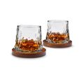 The Source Rotating Whisky Glasses with Coaster - Περιστρεφόμενα ποτήρια ουίσκι με δικά τους σουβέρ (Σετ των 2 τεμαχίων)
