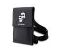 Karl Lagerfeld Wallet Embossed K+C Saffiano Bag Τσαντάκι clutch κατάλληλο για smartphone (Black – KLWBSAKCPMK)