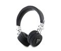 Guess Grained Triangle Logo Classic Round Shape Bluetooth ENC Headphones (Black - GUBH70PGTSPSK)