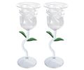 Rose Wine Glass Set – Σετ Ποτηριών Κρασιού με Τριαντάφυλλο