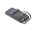 Setty Solar PowerBank SLR-100 10000 mAh - Ηλιακό Powerbank με τέσσερις διαφορετικές θύρες εξόδου (μαύρο)