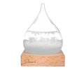 Storm Glass Drop Large – Μεγάλο Διακοσμητικό Βαρόμετρο σε Σχήμα Σταγόνας με Ξύλινη Βάση (22 cm)