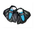 Waveo Swim Fins Βατραχοπέδιλα Ρυθμιζόμενα - Black/Blue Χρώμα (Μαύρο-Μπλε), Μέγεθος (32-39)