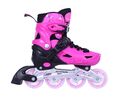 3K Αυξομειούμενα Πατίνια/Roller Skates/Παγοπέδιλα 3 σε 1 - Ροζ Χρώμα (Ροζ), Μέγεθος (35-38)