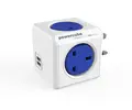 Allocacoc PowerCube Original 5 Outlets – UK With X2 Usb (Blue) - Πολύπριζο 5 θέσεων UK x 2 USB Μπλε - (7200BL/UKOUPC)