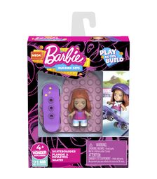 MEGA BLOKS BARBIE - ΦΙΓΟΥΡΕΣ ΜΕ ΑΞΕΣΟΥΑΡ-SKATEBOARDER GWR21/GWR24