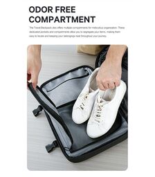 Bange Μαύρο Σακίδιο Πλάτης Vacuum Tsa Lock με ζυγαριά 36L 1909-8  Laptop 17,3”