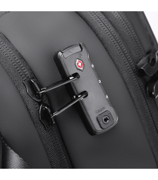 Bange Μαύρο Σακίδιο Πλάτης Vacuum Tsa Lock με ζυγαριά 36L 1909-8  Laptop 17,3”