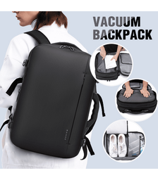 Bange Μαύρο Σακίδιο Πλάτης Vacuum Tsa Lock με ζυγαριά 36L 1909-8  Laptop 17,3”