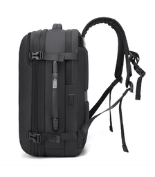 Bange Μαύρο Σακίδιο Πλάτης Vacuum Tsa Lock με ζυγαριά 36L 1909-8  Laptop 17,3”