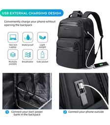 Bange Μαύρο Σακίδιο πλάτης 35LT Laptop 15,6” Weekender Hand-On Bagage 2603