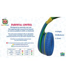eKids-COCOMELON-YOUTH HEADPHONES (ενσυρματα ακουστικα για παιδια και εφηβους) 113692/CO-140