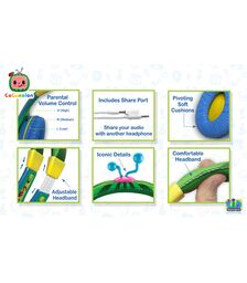 eKids-COCOMELON-YOUTH HEADPHONES (ενσυρματα ακουστικα για παιδια και εφηβους) 113692/CO-140