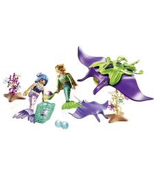 PLAYMOBIL Συλλέκτες Μαργαριταριών με γιγάντιο Σαλάχι Μάντα 70099-4