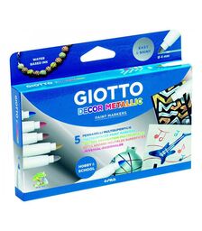 ΜΑΡΚΑΔΟΡΟΙ ΜΕΤΑΛΛΙΚΟΙ 5 ΧΡ BLISTER DECOR GIOTTO 0114237 /000452900