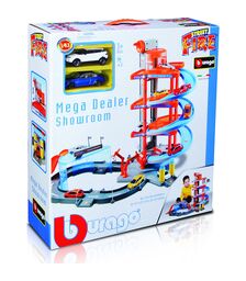 Burago ΠΙΣΤΑ Street Fire Mega Dealer Showroom ΜΕ 2 ΜΕΤΑΛΛΙΚΑ ΑΜΑΞΑΚΙΑ 18-30031-6