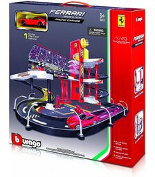 Burago ΓΚΑΡΑΖ ΠΙΣΤΑ FERRARI ΜΕ ΜΕΤΑΛΛΙΚΟ ΑΜΑΞΑΚΙ 18-30197-4