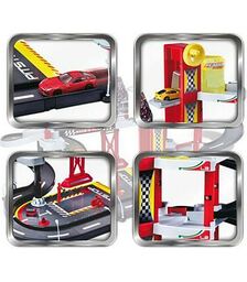 Burago ΓΚΑΡΑΖ ΠΙΣΤΑ FERRARI ΜΕ ΜΕΤΑΛΛΙΚΟ ΑΜΑΞΑΚΙ 18-30197-3