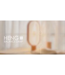 DesignNest Heng Balance Mini |Plastic Lamp Ellipse| Διακοσμητική λάμπα με μαγνητικό διακόπτη (Light Grey)