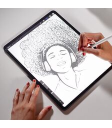 ZAGG InvisibleShield GlassFusion+ Canvas® Flexible Hybrid Protection with a Paper Finish – Apple iPad Pro 12,9" (2021 - 5th & 4th / 3rd Gen)