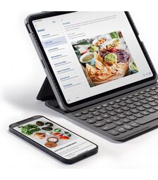 ZAGG Pro Keys Θήκη με πληκτρολόγιο για Apple iPad Pro 12,9" (3ης, 4ης, 5ης Γενιάς) σε charcoal χρώμα - 103407963