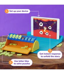 Plugo Letters by PlayShifu Σύστημα παιδικού παιχνιδιού Επαυξημένης Πραγματικότητας γνώσεων με τουβλάκια