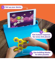 Plugo Link by PlayShifu Σύστημα παιδικού παιχνιδιού Επαυξημένης Πραγματικότητας κατασκευών με τουβλάκια