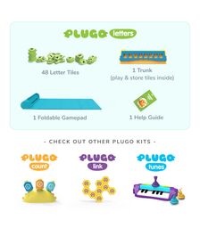 Plugo Letters by PlayShifu Σύστημα παιδικού παιχνιδιού Επαυξημένης Πραγματικότητας γνώσεων με τουβλάκια