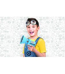 eKids Minions Σετ 2 Laser Tag Blasters για παιδιά & ενήλικες με φωτισμό και δόνηση με εμβέλεια 30 μέτρων (MS-174) (Κίτρινο/Μαύρο/Μπλε)