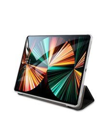 Guess 4G Logo Saffiano Collection Book Cover Θήκη κατάλληλη για Apple iPad Pro 2021 11" (Space Grey - GUIC11G4GFGR)