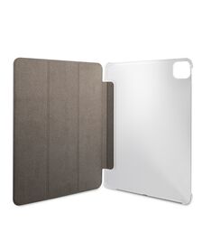 Guess 4G Logo Saffiano Collection Book Cover Θήκη κατάλληλη για Apple iPad Pro 2021 11" (Space Grey - GUIC11G4GFGR)