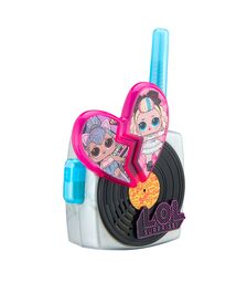 eKids LOL! Surprise Remix Σετ 2 Walkie Talkies για παιδιά & ενήλικες με ενσωματωμένο μεγάφωνο και εμβέλεια 150 μέτρων (LL-207) (Ροζ/Μαύρο/Γαλάζιο)