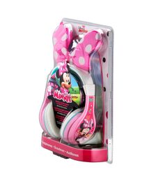 eKids Minnie Mouse Ενσύρματα Ακουστικά με ασφαλή μέγιστη ένταση ήχου για παιδιά και εφήβους (MM-140) (Ροζ/Λευκό)