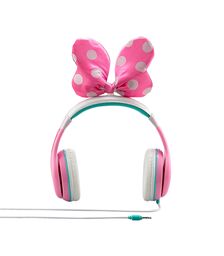 eKids Minnie Mouse Ενσύρματα Ακουστικά με ασφαλή μέγιστη ένταση ήχου για παιδιά και εφήβους (MM-140) (Ροζ/Λευκό)