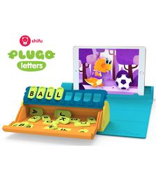 Plugo Letters by PlayShifu Σύστημα παιδικού παιχνιδιού Επαυξημένης Πραγματικότητας γνώσεων με τουβλάκια
