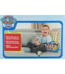 eKids Paw Patrol Boombox Karaoke & Ενσύρματο Μικρόφωνο για παιδιά με ενσωματωμένη μουσική, φωτισμό, Sound Effects (PW-115)  (Μπλε/Κίτρινο)