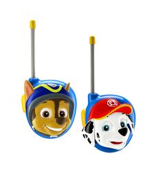 eKids Paw Patrol Σετ 2 Walkie Talkies για παιδιά & ενήλικες με εμβέλεια 150 μέτρων (PW-202) (Μπλε)