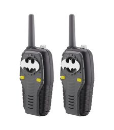 eKids Batman Walkie Talkies για παιδιά & ενήλικες με ενσωματωμένο μεγάφωνο και εμβέλεια 150 μέτρων (Ri-212BM) (μαύρο)