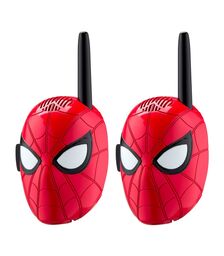 eKids Spiderman Σετ 2 Walkie Talkies για παιδιά από 3 ετών με εμβέλεια 150 μέτρων (SM-202) (Κόκκινο/Μαύρο)