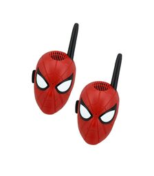 eKids Spiderman Σετ 2 Walkie Talkies για παιδιά από 3 ετών με εμβέλεια 150 μέτρων (SM-202) (Κόκκινο/Μαύρο)