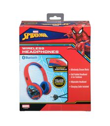 eKids Spiderman Ασύρματα Ακουστικά με ασφαλή μέγιστη ένταση ήχου για παιδιά και εφήβους (SM-B36VM) (Κόκκινο/Μπλε)
