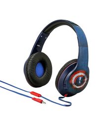 eKids Captain America Civil War Ενσύρματα Ακουστικά με ασφαλή μέγιστη ένταση ήχου για παιδιά και εφήβους και ενσωματωμένο μικρόφωνο (VI-M40CW) (Μπλε/Κόκκινο)