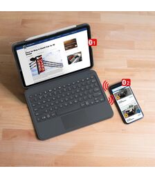 ZAGG Pro Keys με Trackpad Θήκη με πληκτρολόγιο για Apple iPad 10,2" (7ης / 8ης Γενιάς (2019 - 2020) σε charcoal χρώμα - 103407950